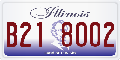 IL license plate B218002