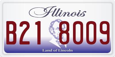 IL license plate B218009