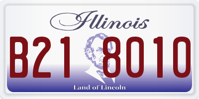 IL license plate B218010
