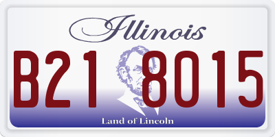 IL license plate B218015