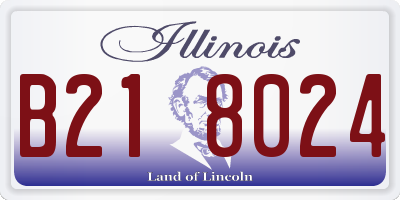 IL license plate B218024