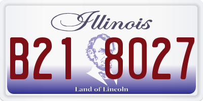 IL license plate B218027