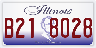 IL license plate B218028