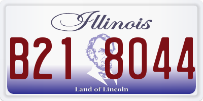 IL license plate B218044