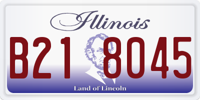 IL license plate B218045
