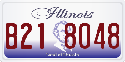 IL license plate B218048