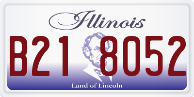 IL license plate B218052