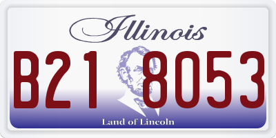 IL license plate B218053