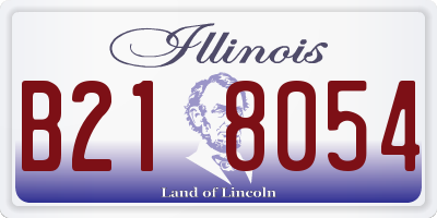 IL license plate B218054