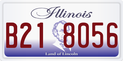 IL license plate B218056