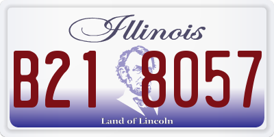 IL license plate B218057