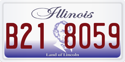 IL license plate B218059