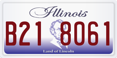 IL license plate B218061