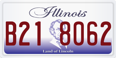 IL license plate B218062