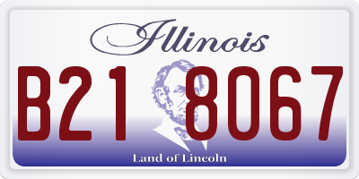 IL license plate B218067