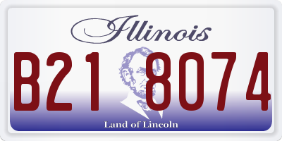 IL license plate B218074