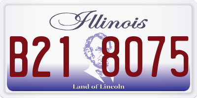 IL license plate B218075