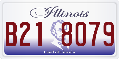 IL license plate B218079