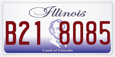 IL license plate B218085