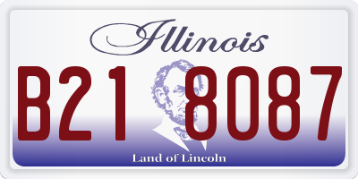 IL license plate B218087