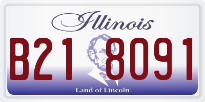 IL license plate B218091