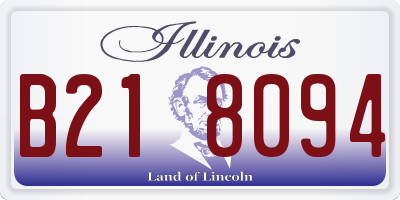 IL license plate B218094