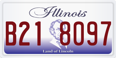 IL license plate B218097