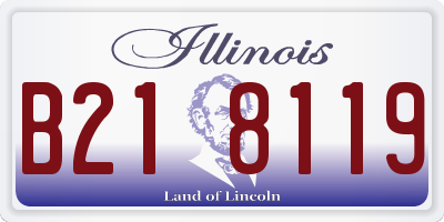 IL license plate B218119