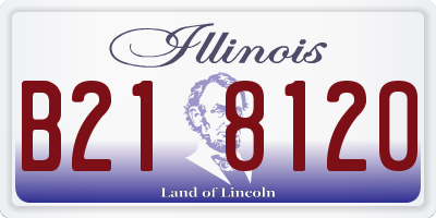 IL license plate B218120
