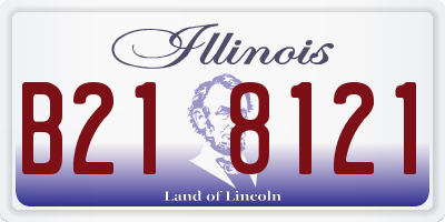 IL license plate B218121