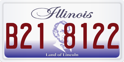 IL license plate B218122