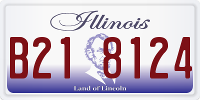 IL license plate B218124