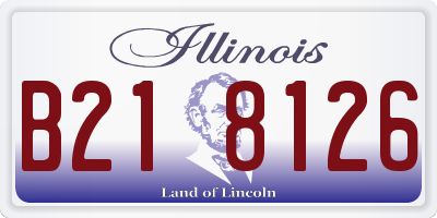 IL license plate B218126