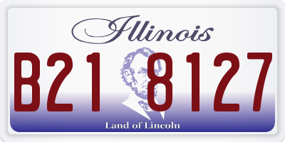 IL license plate B218127