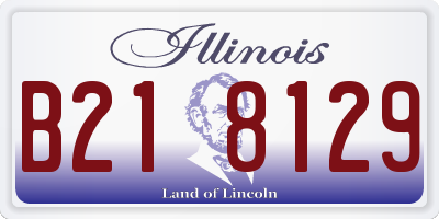 IL license plate B218129