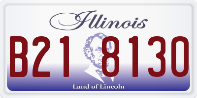 IL license plate B218130