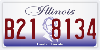 IL license plate B218134