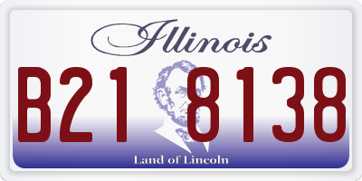 IL license plate B218138