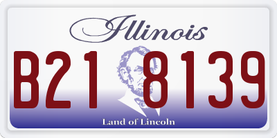 IL license plate B218139
