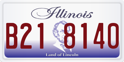 IL license plate B218140