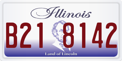 IL license plate B218142