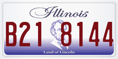 IL license plate B218144