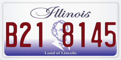 IL license plate B218145