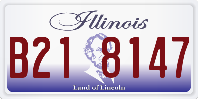 IL license plate B218147