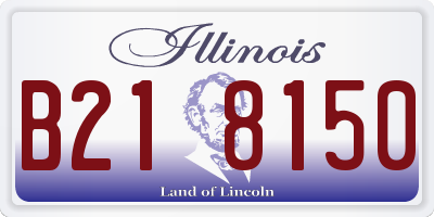 IL license plate B218150