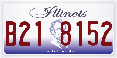 IL license plate B218152