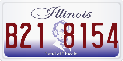 IL license plate B218154