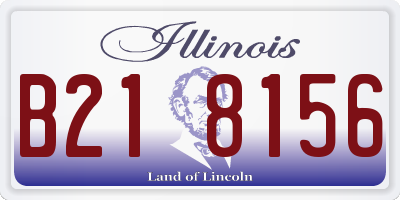 IL license plate B218156