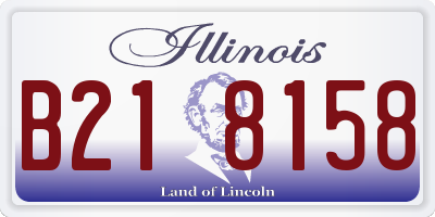 IL license plate B218158