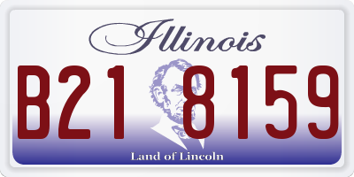 IL license plate B218159